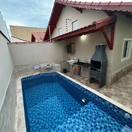 Casa Na Praia Com Piscina - Mongagua - Drake House Exterior photo